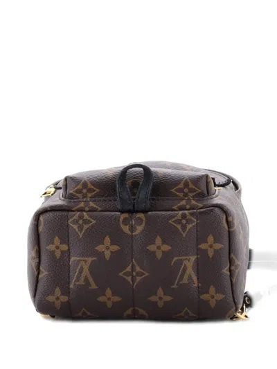 Pre-owned Louis Vuitton Palm Springs Monogram Canvas Mini Backpack In Brown