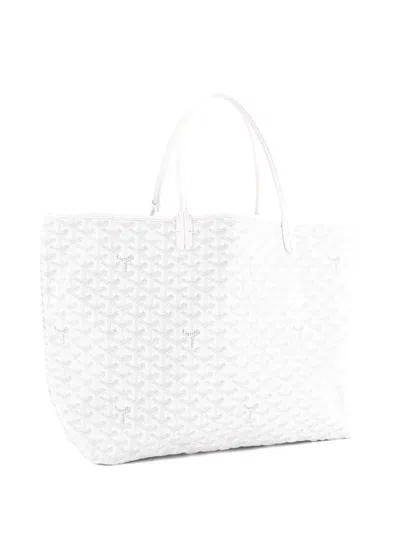 Pre-owned Goyard Saint Louis Coated Canvas Gm Tote Bag In Neutral