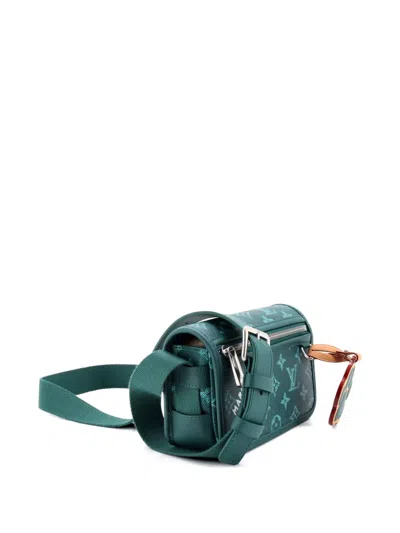 Pre-owned Louis Vuitton Bosphore Wearable Wallet Limited Edition Marque Deposee Monogram Canvas Crossbody Bag In Green