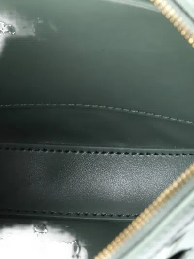 Pre-owned Bottega Veneta Sunrise Intrecciato Leather Mini Shoulder Bag In Green