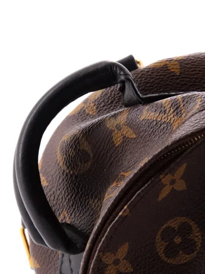 Pre-owned Louis Vuitton Palm Springs Monogram Canvas Mini Backpack In Brown