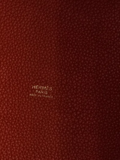 Pre-owned Hermes Picotin Lock Bag Maurice Mm Bucket Bag In Orange