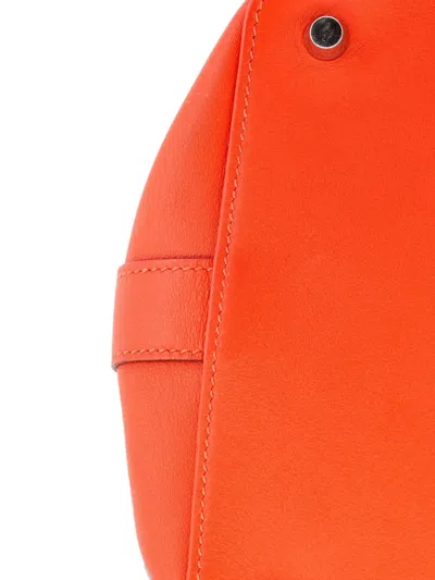 Pre-owned Hermes Toolbox Bag Swift 26 斜挎包 In Orange