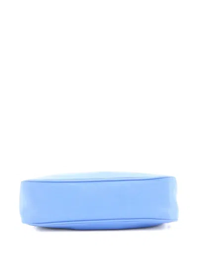 Pre-owned Prada Re-edition 2000 Tessuto Mini Hobo Bag In Blue