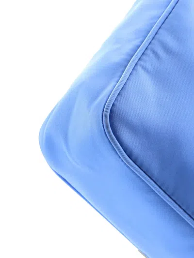 Pre-owned Prada Re-edition 2000 Tessuto Mini Hobo Bag In Blue