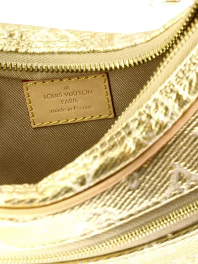 Pre-owned Louis Vuitton Loop Handbag Monoglam Jacquard Canvas Hobo Bag In Gold