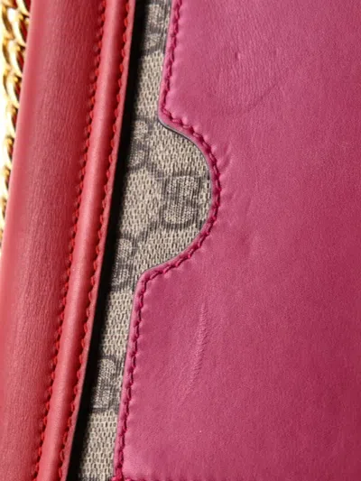 Pre-owned Gucci Padlock Shoulder Bag Gg Coated Canvas And Leather Small Crossbody Bag In Brown