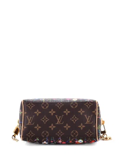 Pre-owned Louis Vuitton X Takashi Murakami Speedy Bandouliere Bag Flowers Monogram Canvas 20 Crossbody Bag In Multi