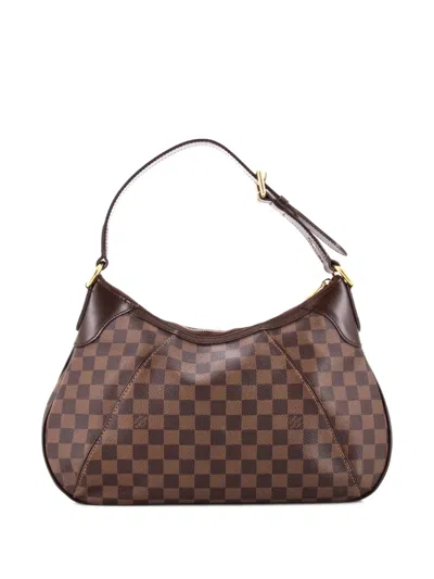 Pre-owned Louis Vuitton Thames Handbag Damier Gm Hobo Bag In Brown