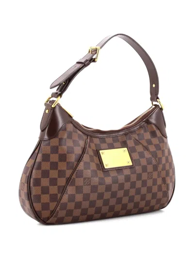 Pre-owned Louis Vuitton Thames Handbag Damier Gm Hobo Bag In Brown