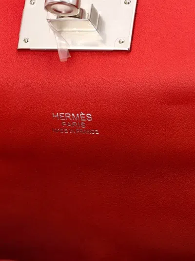 Pre-owned Hermes Toolbox Bag Swift 20 Satchel In Red