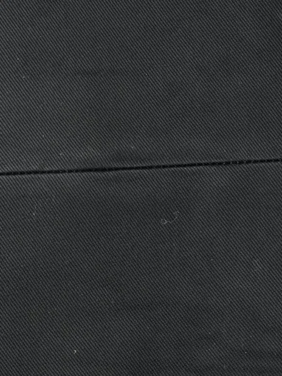 Pre-owned Saint Laurent Rive Gauche Shopper Embossed Leather Maxi Tote Bag In Black