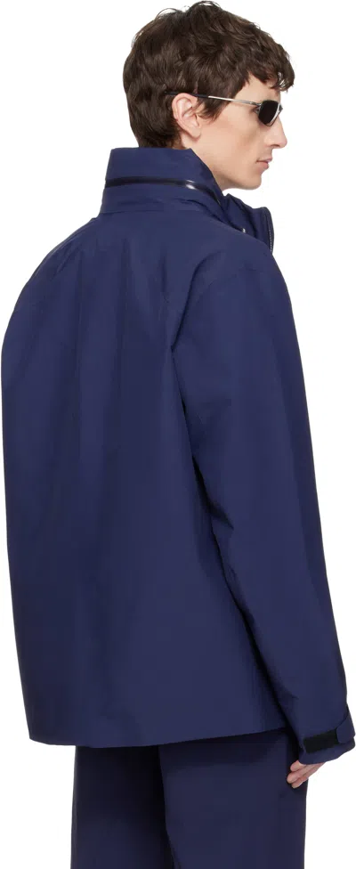 Veilance Flap-pocket Lightweight Jacket In Blue