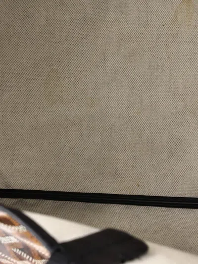 Pre-owned Goyard Saint Louis Coated Canvas Pm Tote Bag In Black