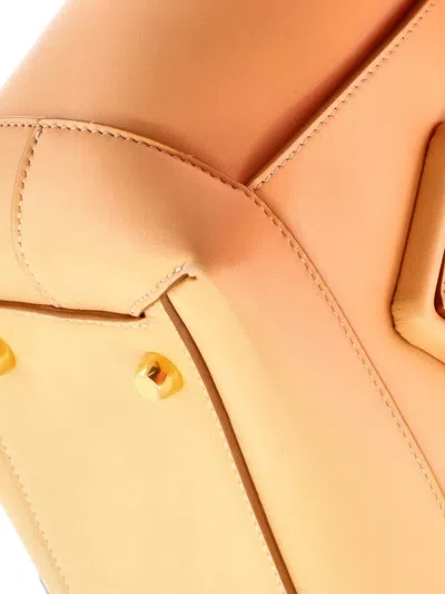 Pre-owned Bottega Veneta Arco Bag Maxi Intrecciato Leather Medium Shoulder Bag In Brown