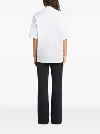 Courrèges Logo Polo Shirt In White