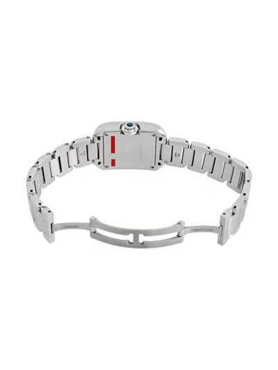 Pre-owned Cartier Tank Anglaise 30mm Watch In Silver