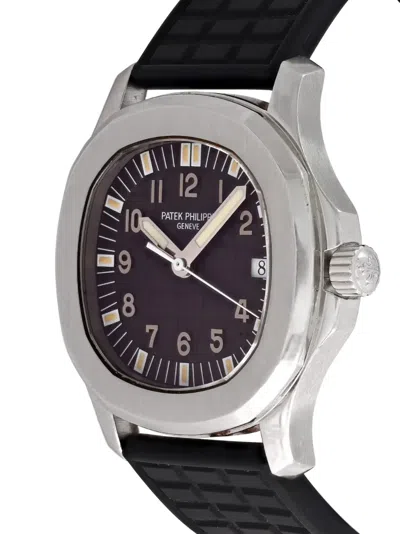 Pre-owned Patek Philippe Aquanaut 36mm Watch In Black