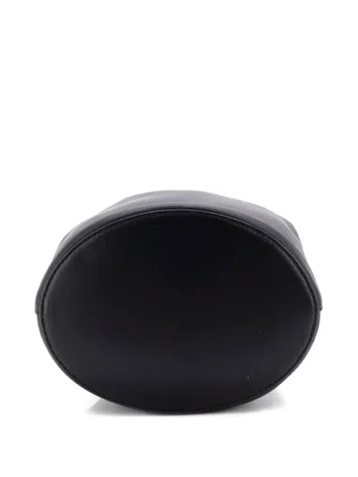 Pre-owned Bottega Veneta Drop Leather Bucket Bag In Black