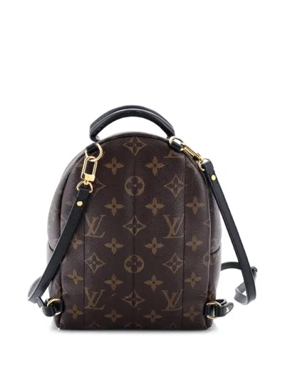 Pre-owned Louis Vuitton Palm Springs Monogram Canvas Mini Backpack In Brown