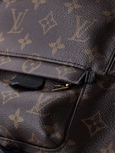 Pre-owned Louis Vuitton Palm Springs Monogram Canvas Mini Backpack In Brown