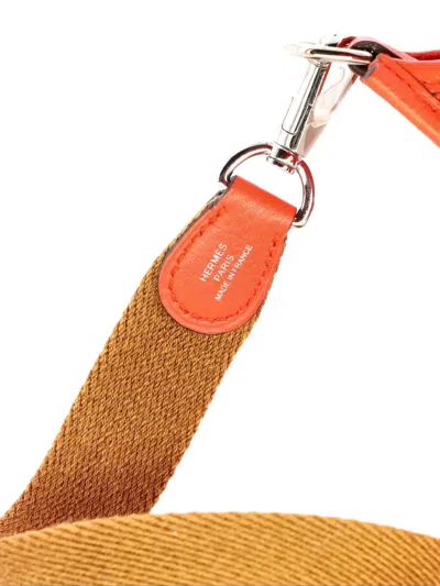 Pre-owned Hermes Evelyne Bag Gen Iii Clemence Tpm Crossbody Bag In Orange