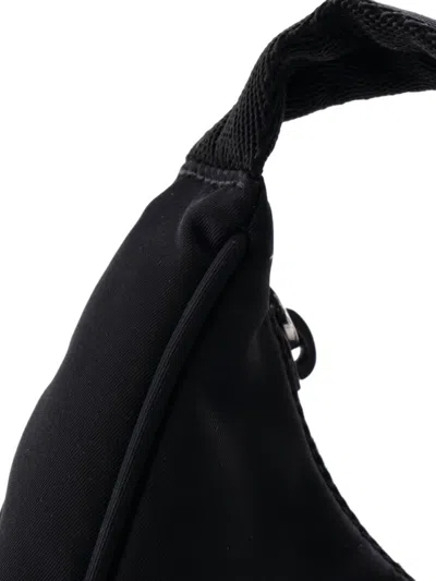 Pre-owned Prada Re-edition 2000 Tessuto Mini Hobo Bag In Black