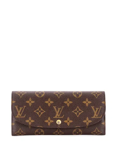 Pre-owned Louis Vuitton Louise Wallet Monogram Canvas Small Wallets In Brown