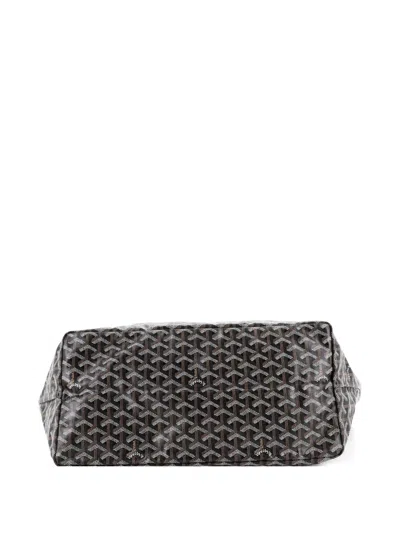 Pre-owned Goyard Saint Louis Coated Canvas Gm Tote Bag In Brown