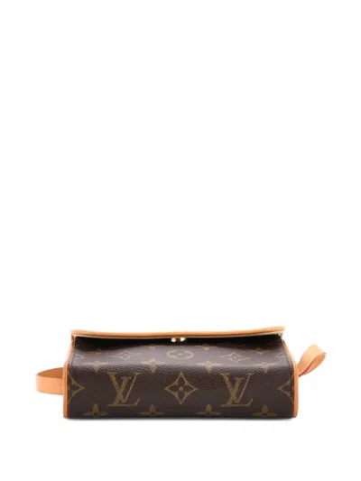 Pre-owned Louis Vuitton Florentine Waist Bag Monogram Canvas Belt Bag In Brown