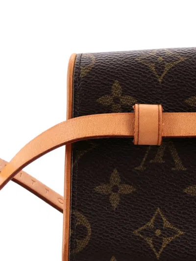 Pre-owned Louis Vuitton Florentine Waist Bag Monogram Canvas Belt Bag In Brown
