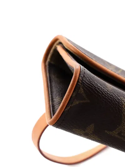Pre-owned Louis Vuitton Florentine Waist Bag Monogram Canvas Belt Bag In Brown