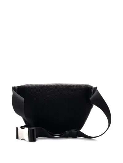 Pre-owned Fendi Zip Zucca Coated Canvas And Leather Belt Bag In Brown