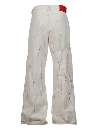 Kusikohc Rivet-embellished Jeans In White