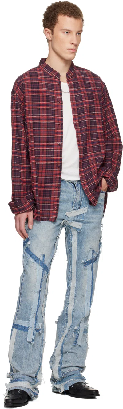 Who Decides War Exposure Patchwork Jeans In Blue