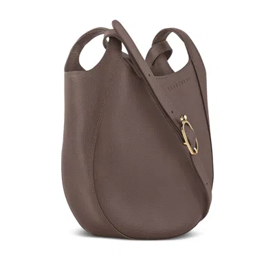 Longchamp Taupe Le Foulonne Small Crossbody Bag In Brown