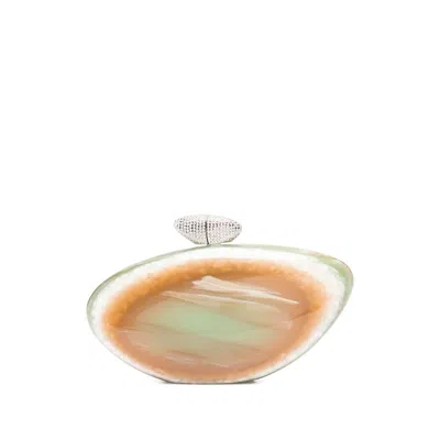 Benedetta Bruzziches Armonia Clutch Bag In Green