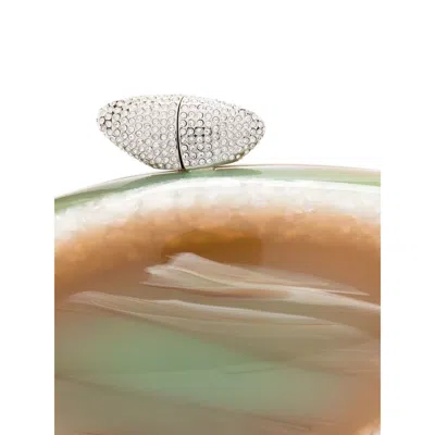 Benedetta Bruzziches Armonia Clutch Bag In Green