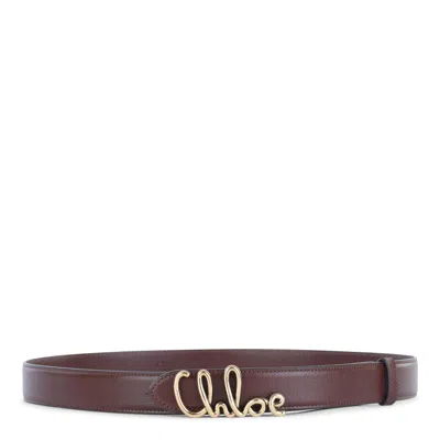 Chloé Belts Crafty Brown In Brown