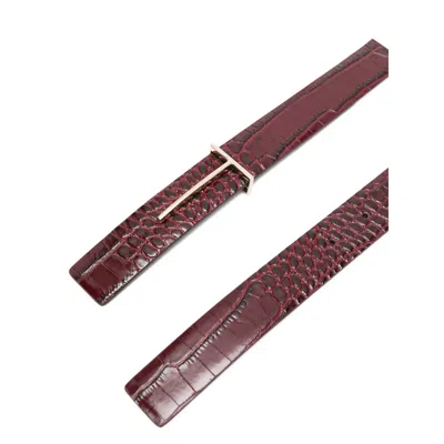Tom Ford Belts Red In Multi