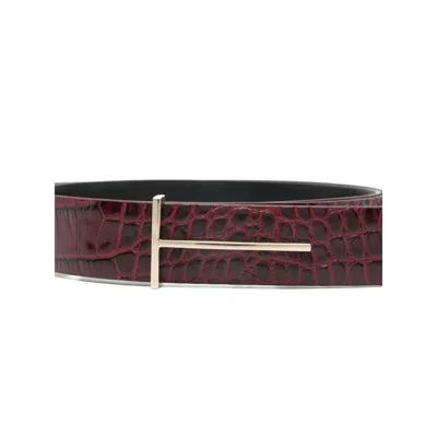 Tom Ford Belts Red In Multi
