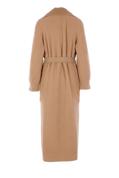 Max Mara Coats In Brown