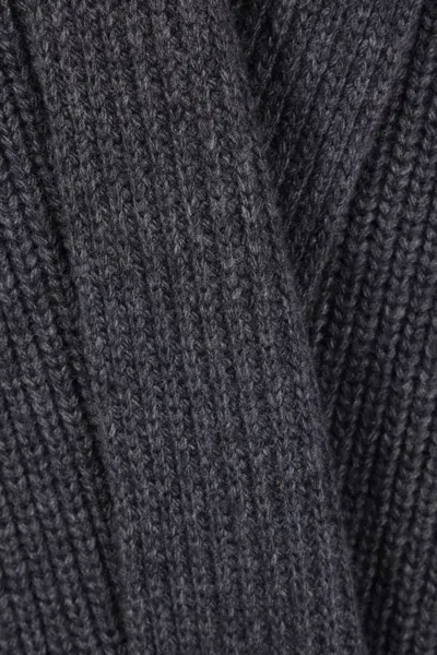 Sa Su Phi Hooded Belted Cardigan In Gray