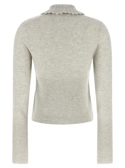 Chloé Collar Cardigan Sweaters And Cardigans Gray In Gray