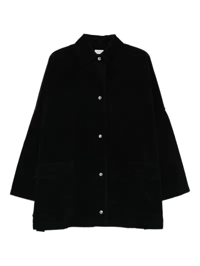 Totême Pocket Overshirt Jacket In Black