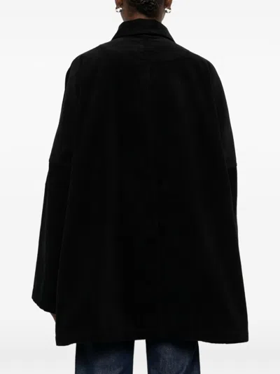 Totême Pocket Overshirt Jacket In Black