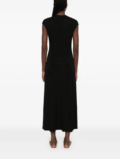 Totême Toteme Jersey Long Dress In Black