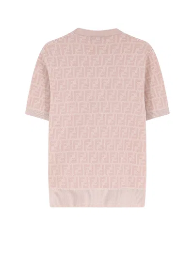 Fendi Ff Wool And Silk Sweater In Multi