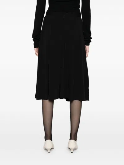 Totême Toteme Fluid Midi Skirt In Black