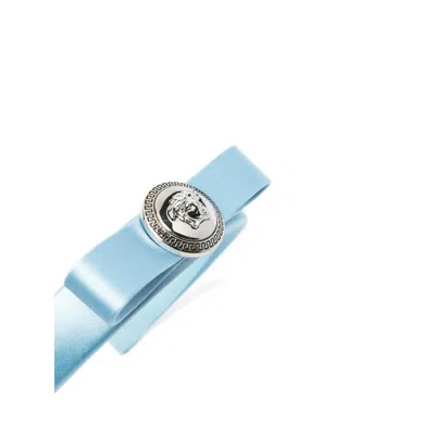 Versace Hair Accessories Blue In Brown